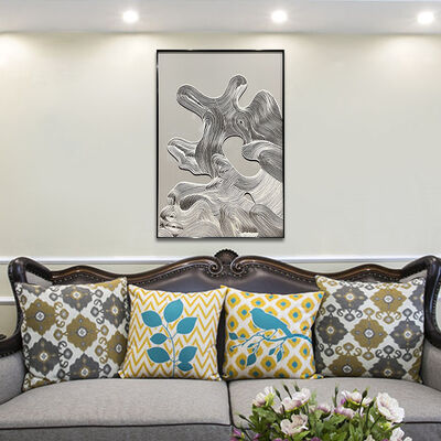 Modern 3D Abstract Relief Hand Painted Oil Painting on Canvas Wall Art with Customized Size