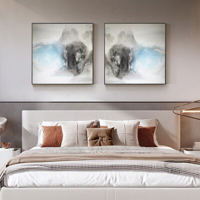 Customized Size 100% Hand Painted Modern Abstract Landscape Oil Painting Canvas Wall Art