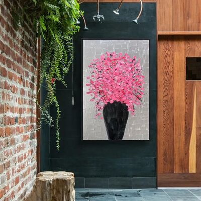 Modern Home Decor Thick Texture Abstract 3D Relief Hand Painted Oil Painting Canvas Wall Art with Customized Size