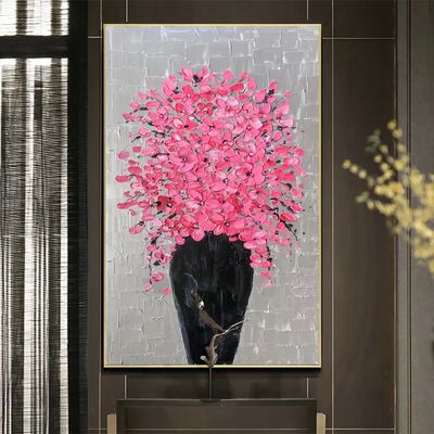 Modern Home Decor Thick Texture Abstract 3D Relief Hand Painted Oil Painting Canvas Wall Art with Customized Size