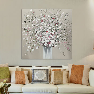 Modern Abstract 3D Relief Texture Hand Painted Oil Painting with Hand Applied Gold Leaf Customized Size Canvas Wall Art