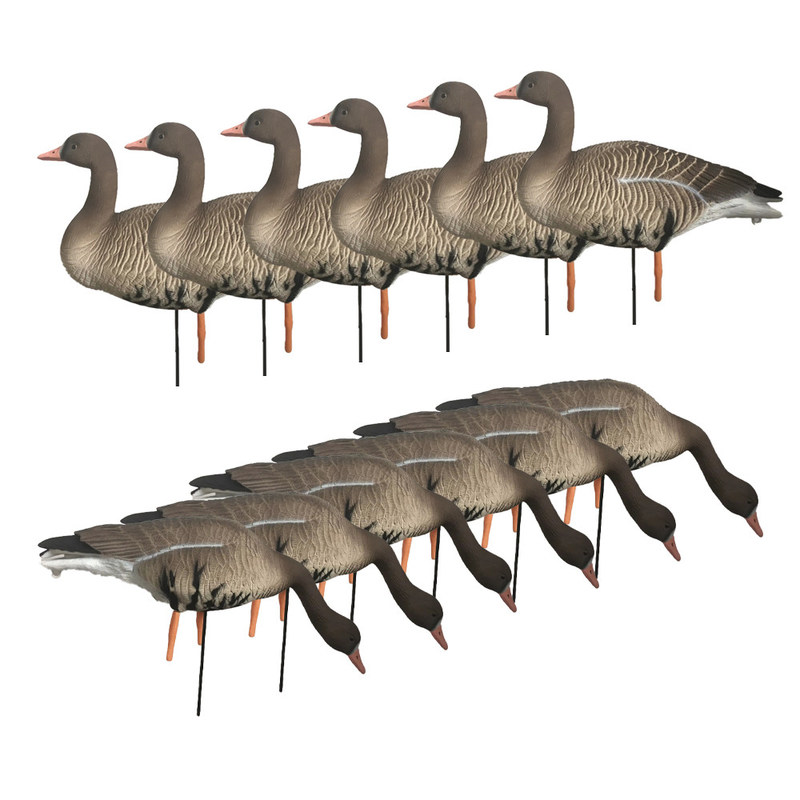 350g Real Like Size Specklebelly Goose Decoys Full Body Floating For Hunting